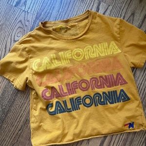 Gold Aviator Nation, California T-Shirt
